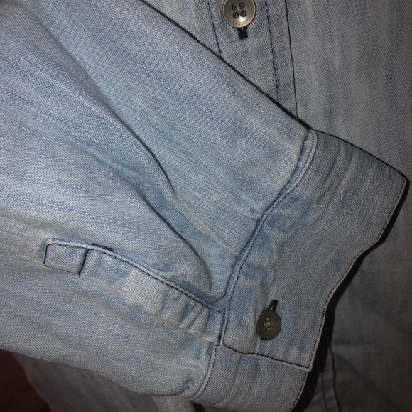 Chico’s chambray denim button down shirt - Picture 5 of 8